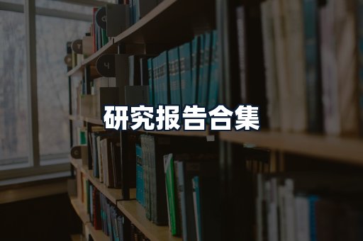 研究报告合集